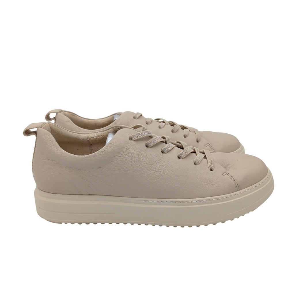 Paul Green Upbeat Womens Beige Leather Platform Sneakers Silver UK 7 US 9.5